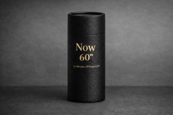 Now 60" one-minute ritual tube by Minutes Of Presence